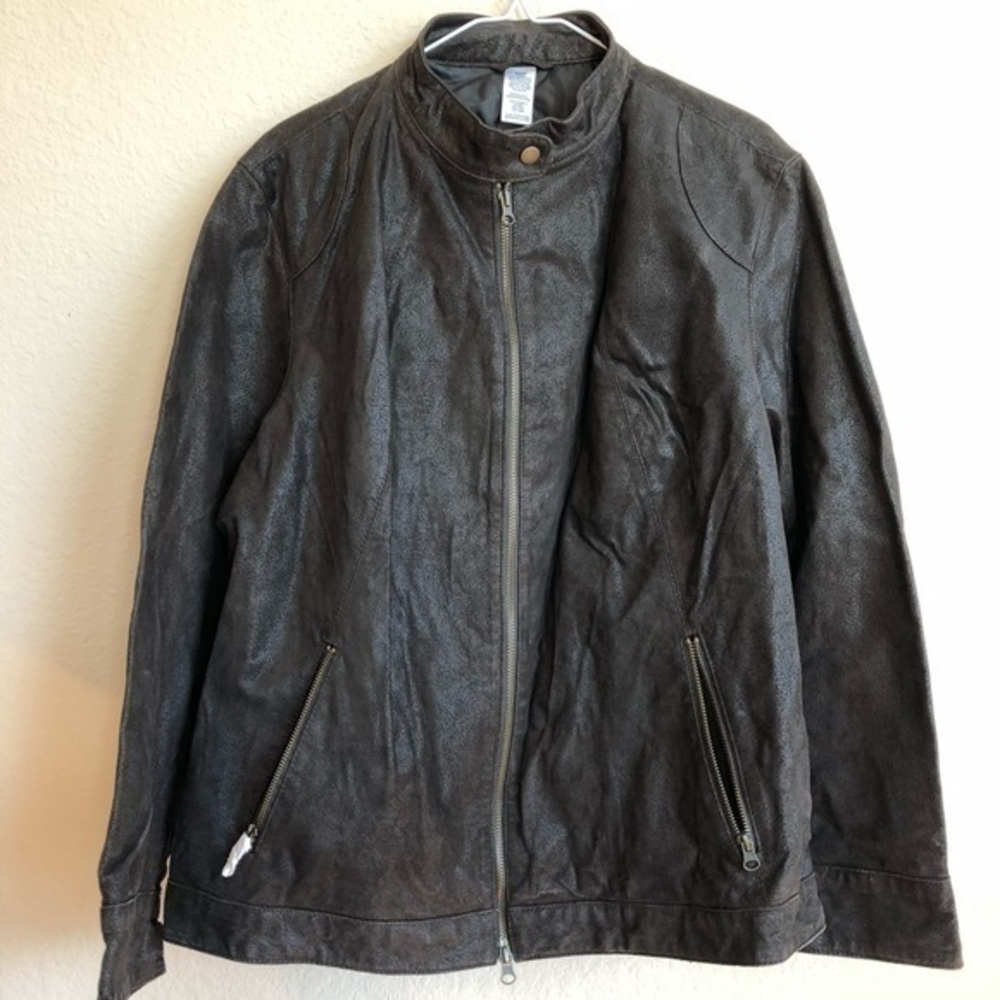 Brown Leather Jacket Dark Chocolate NWOT
